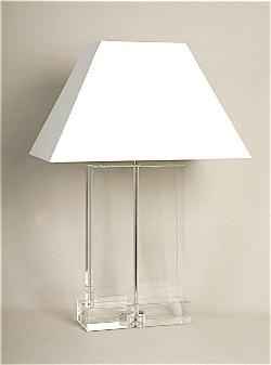 ALEXANDERS 37CM EDINBURGH CRYSTAL OBLONG LAMP